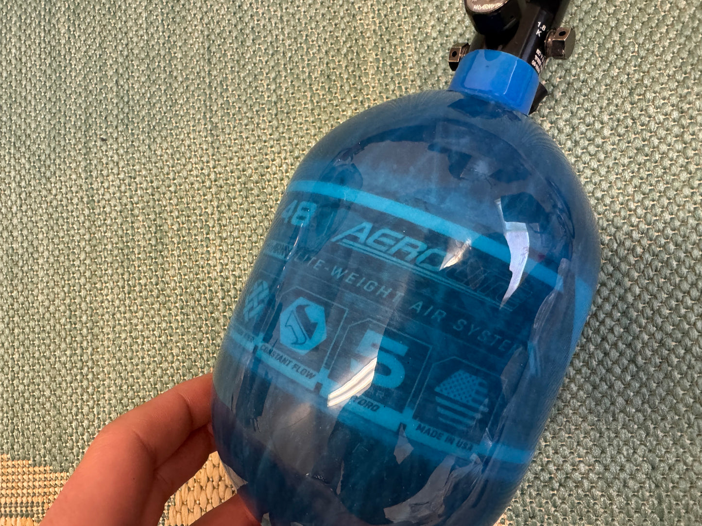HK Army 48/4500 Blue AEROLITE Carbon Fiber Tank | SLP