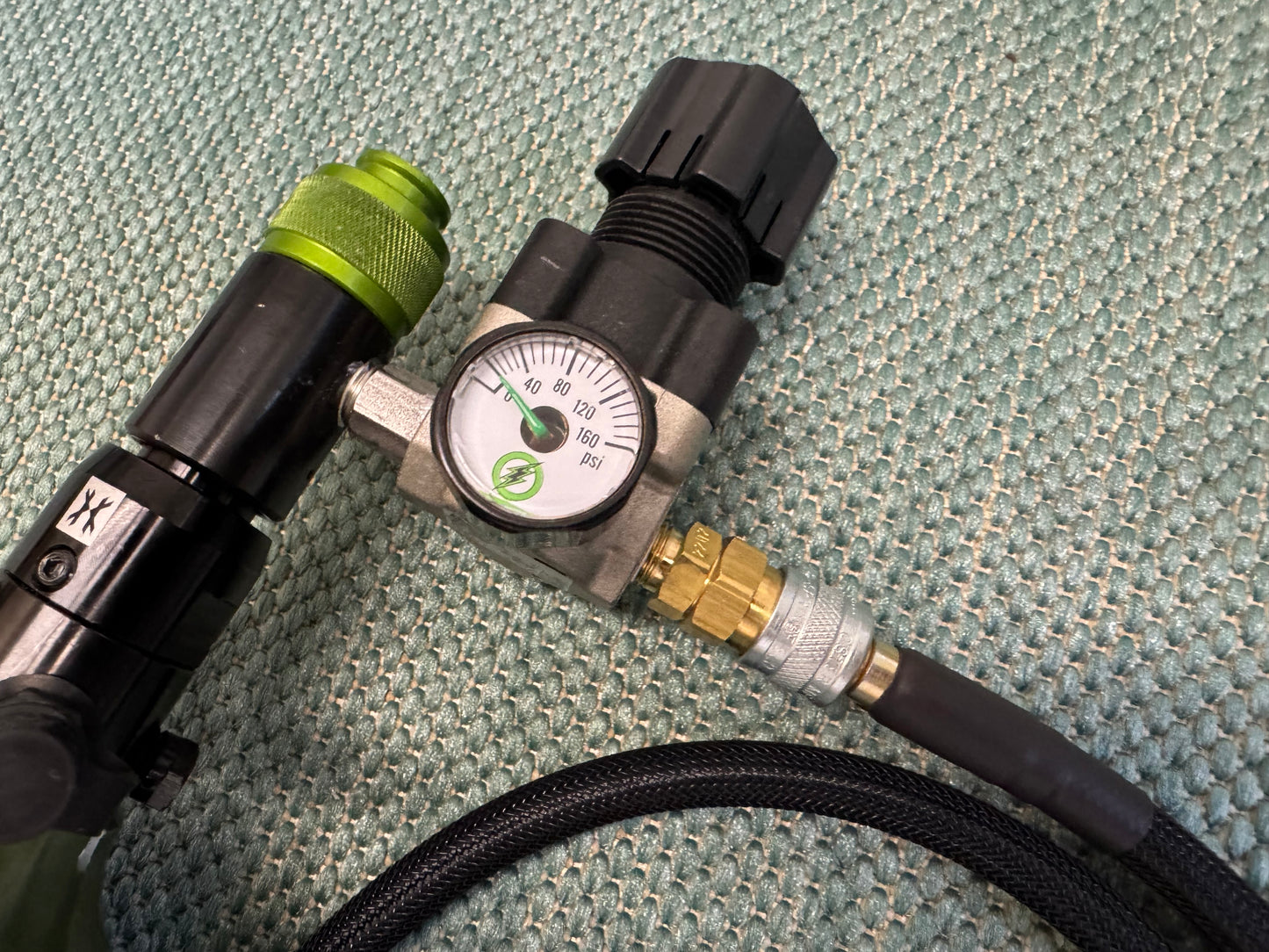 48/3000 HPA Airtank Olive with SLP regulator and line