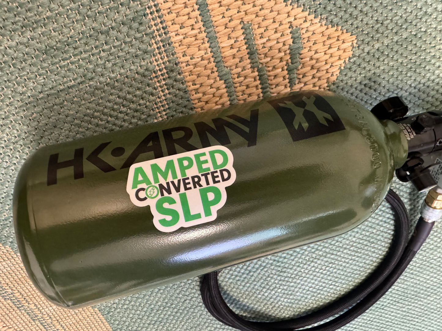 48/3000 HPA Airtank Olive with SLP regulator and line