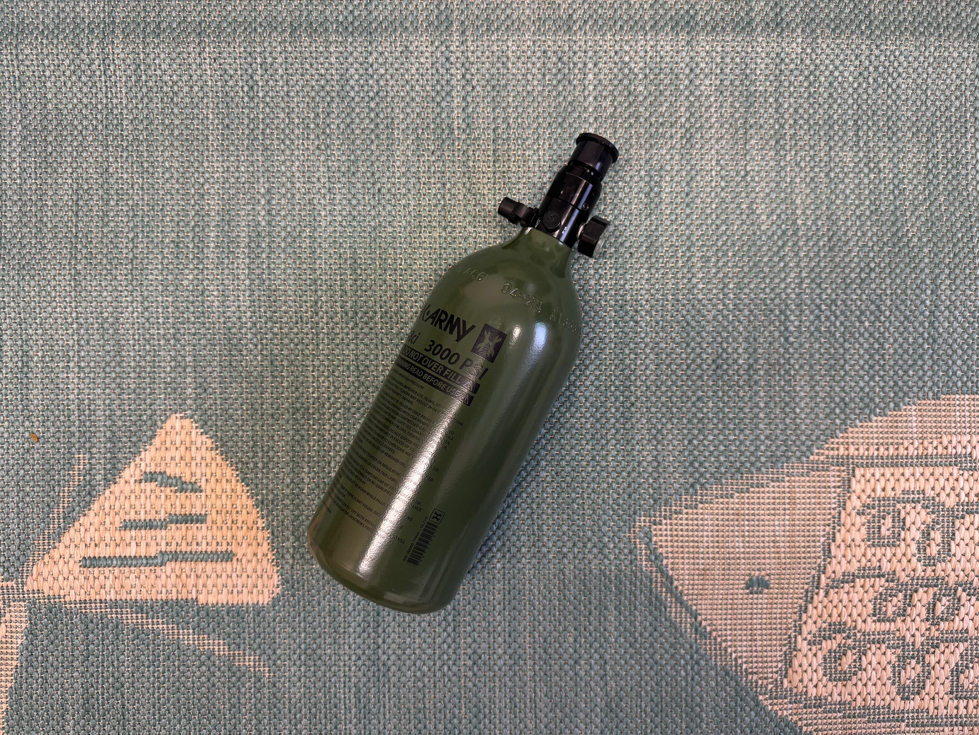HK Army 48/3000 Olive Aluminum Tank with Regulator Adjusted to Low Output