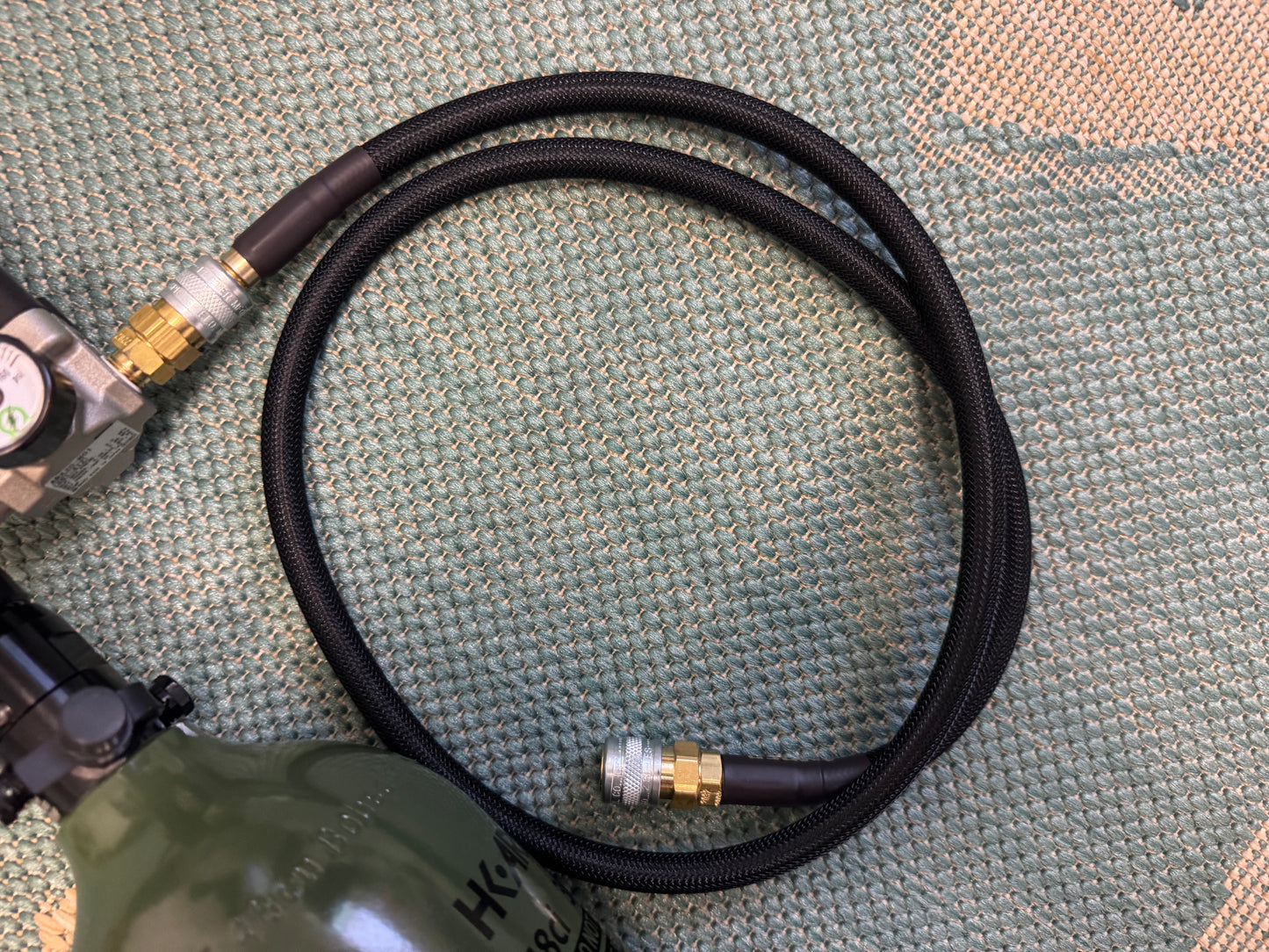 48/3000 HPA Airtank Olive with SLP regulator and line