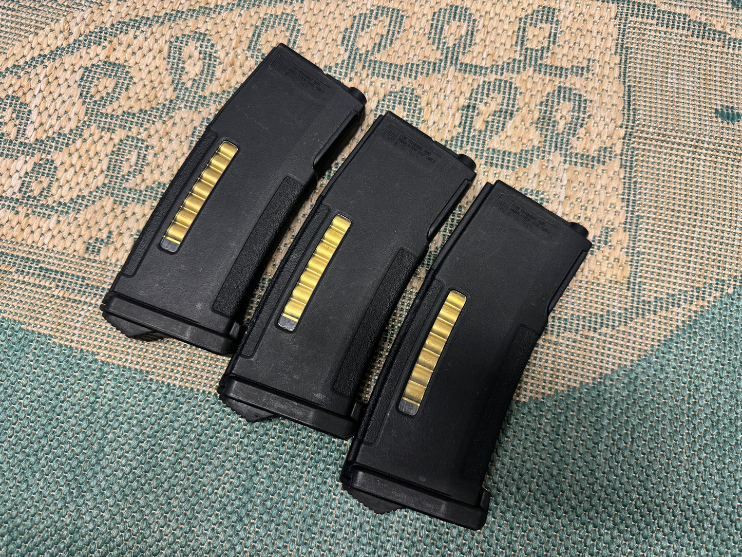 3x PTS EPM 170rd dummy round midcap M4 magazines