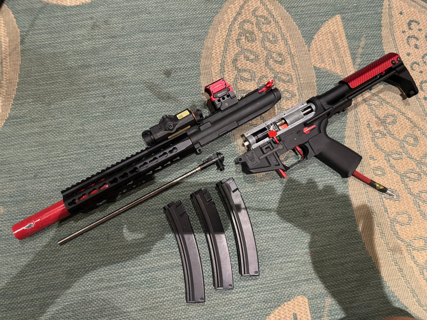 Built King Arms Polarstar Jack 9mm Red Carbine HPA