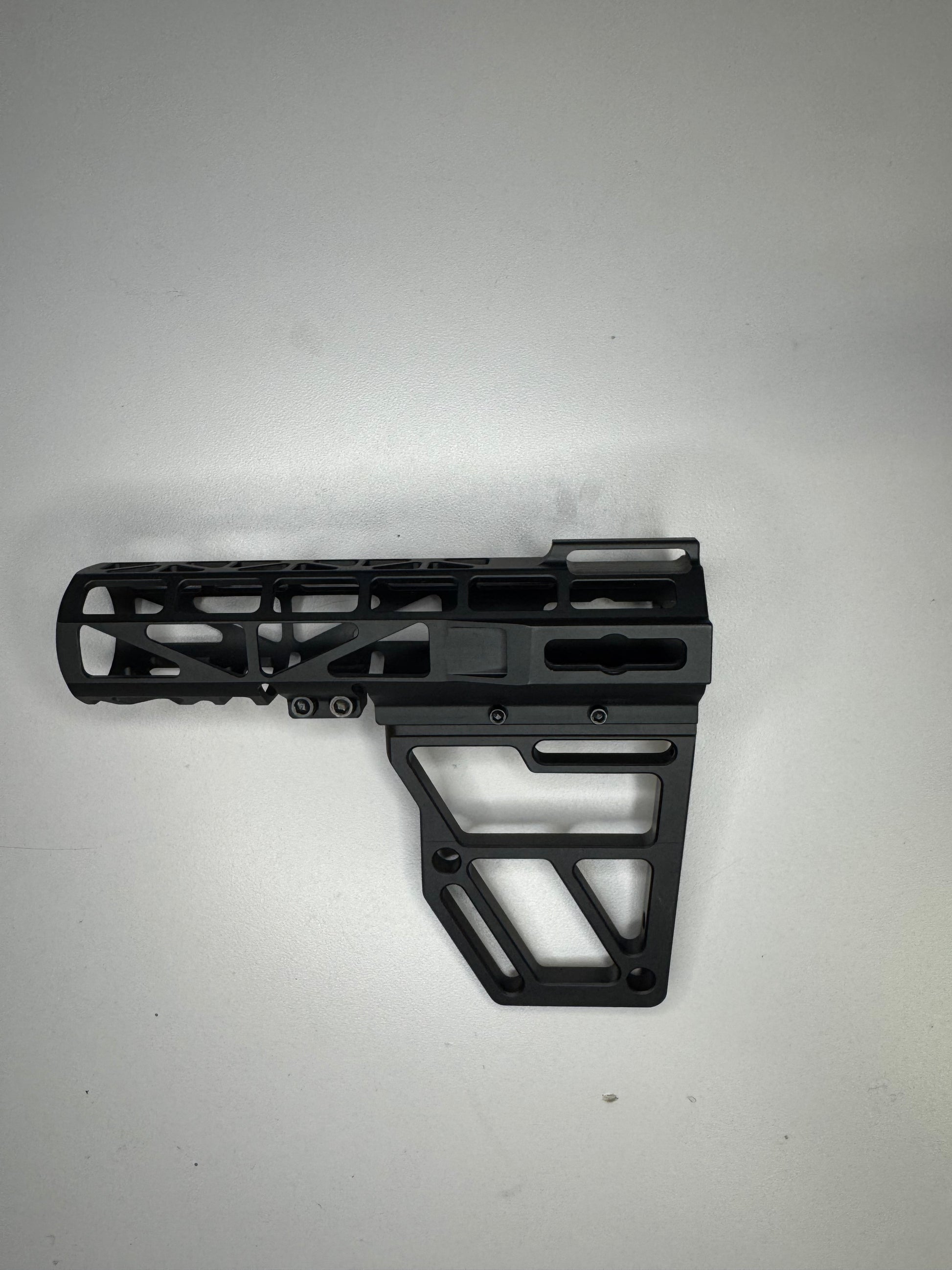 Skeletonized Pistol Brace Stabilizer (Black Anodized Aluminum)