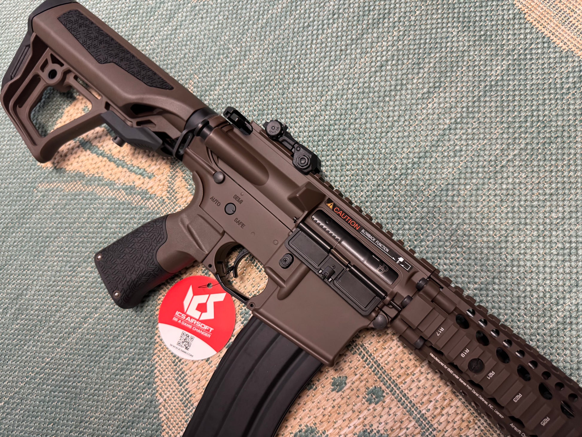 EMG / Daniel Defense Licensed DDMK18 Airsoft EBB AEG Rifle w/ S3 Electronic Trigger by ICS 350 FPS