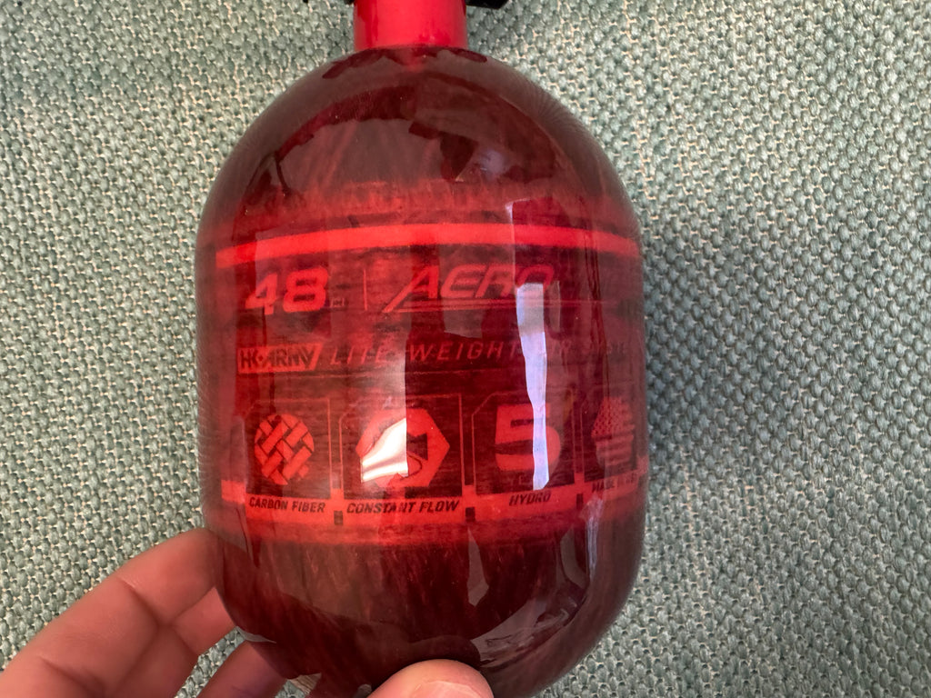 HK Army 48/4500 Red AEROLITE Carbon Fiber Tank | SLP