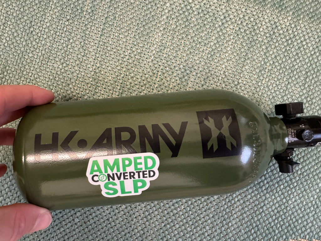 HK Army 48/3000 Olive Aluminum Tank with Regulator Adjusted to Low Output