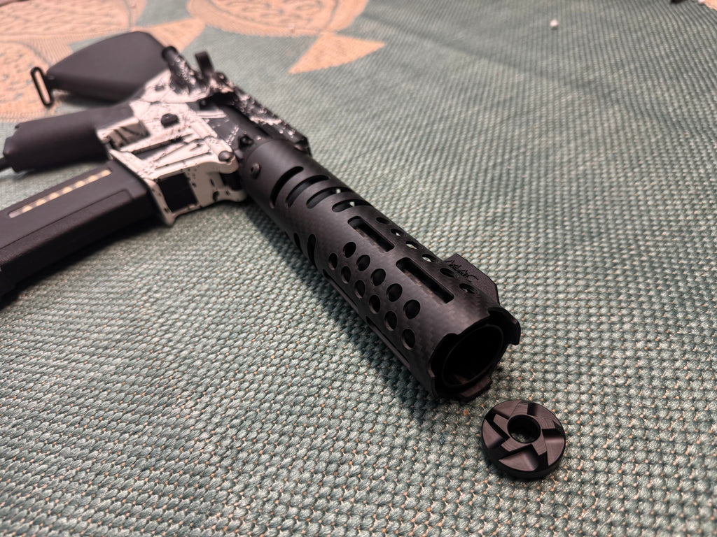 KA Tech MAC Polarstar F2 AR8 HPA M4 Stuby Skeletonized Cerakote Splatter (White & Black)
