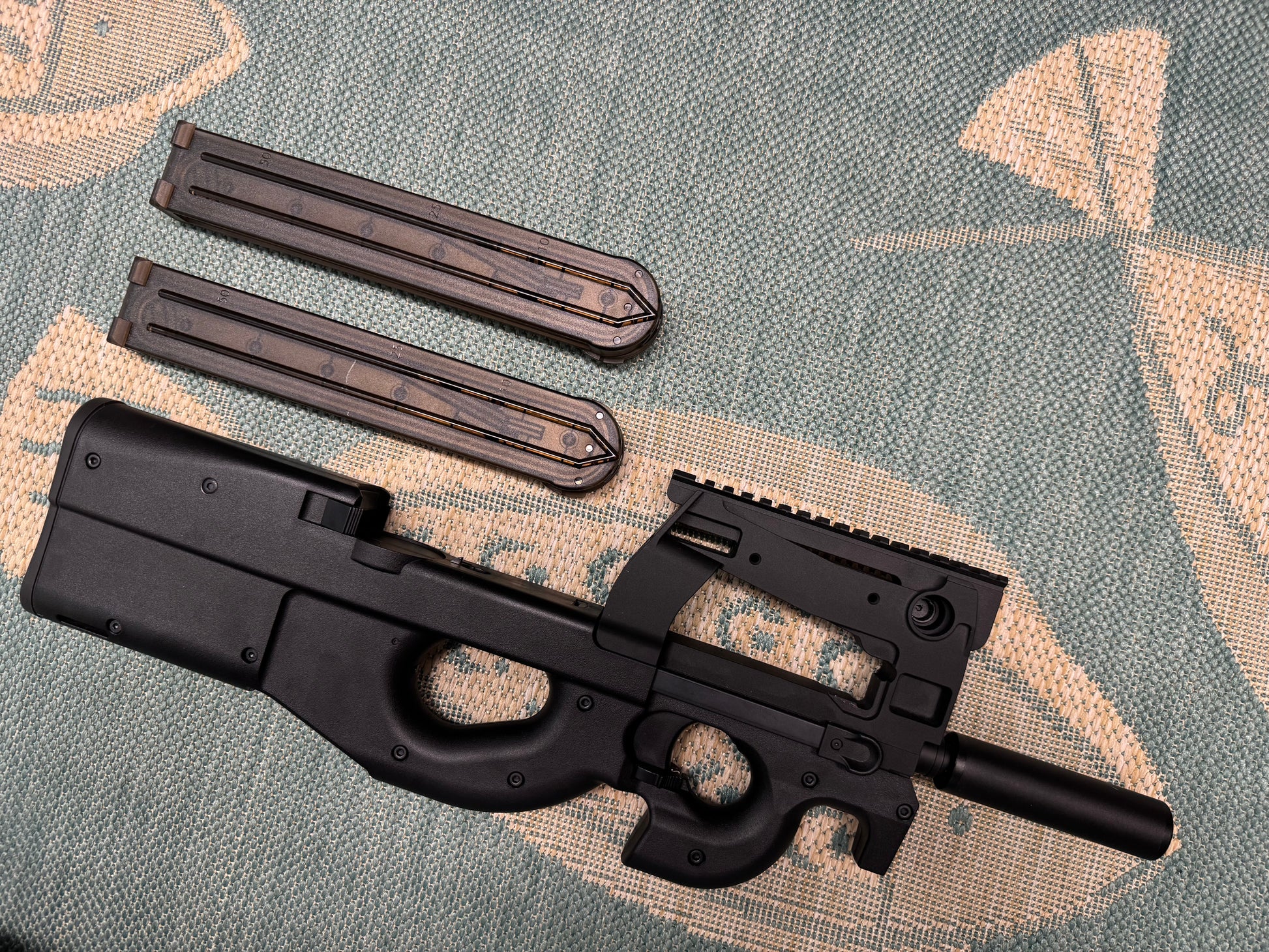 EMG / KRYTAC FN P90® Airsoft AEG Training Rifle Licensed by Cybergun (Model: 350 FPS)