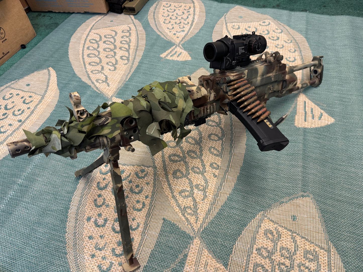 Built Camo M249 Featherweight Polarstar F2 HPA