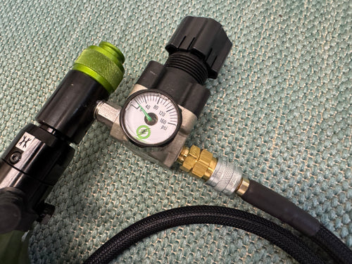 48/3000 HPA Airtank Olive with SLP regulator and line