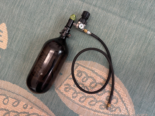 Carbon 90/4500 HPA Airtank with SLP regulator and line