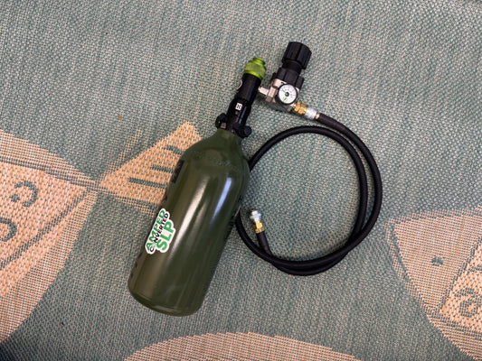 48/3000 HPA Airtank Olive with SLP regulator and line