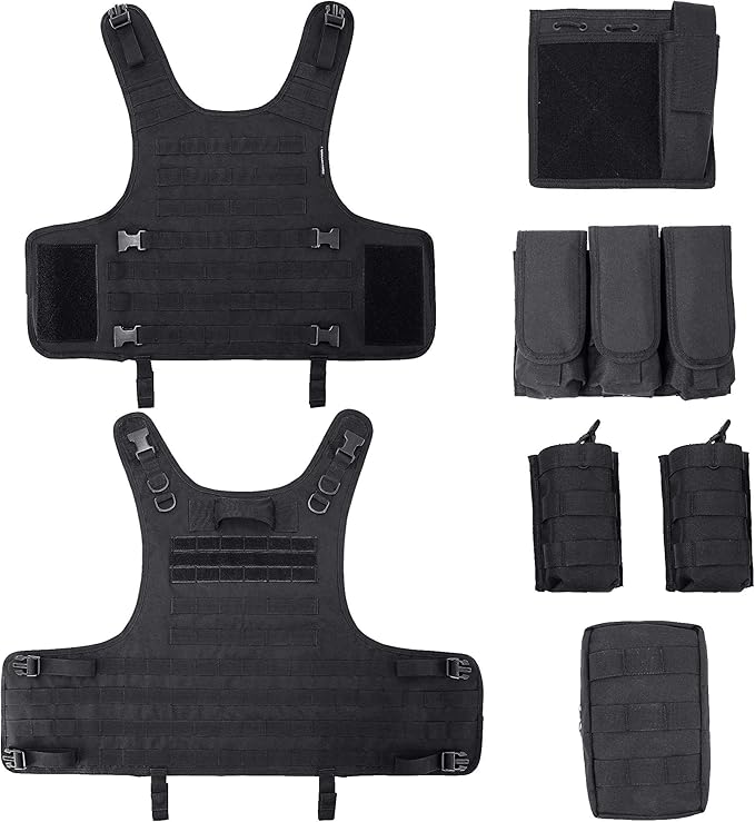 Tactical Airsoft Vest Adjustable Modular Airsoft Paintball Vest