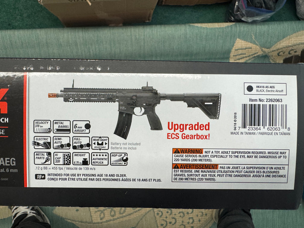 Umarex | Elite Force Black HK 416A5 AEG w/ Avalon Gearbox