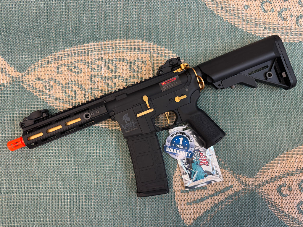Lancer Tactical CORE Series GEN 2 Hellion M-LOK 7" Gold Airsoft AEG Rifle