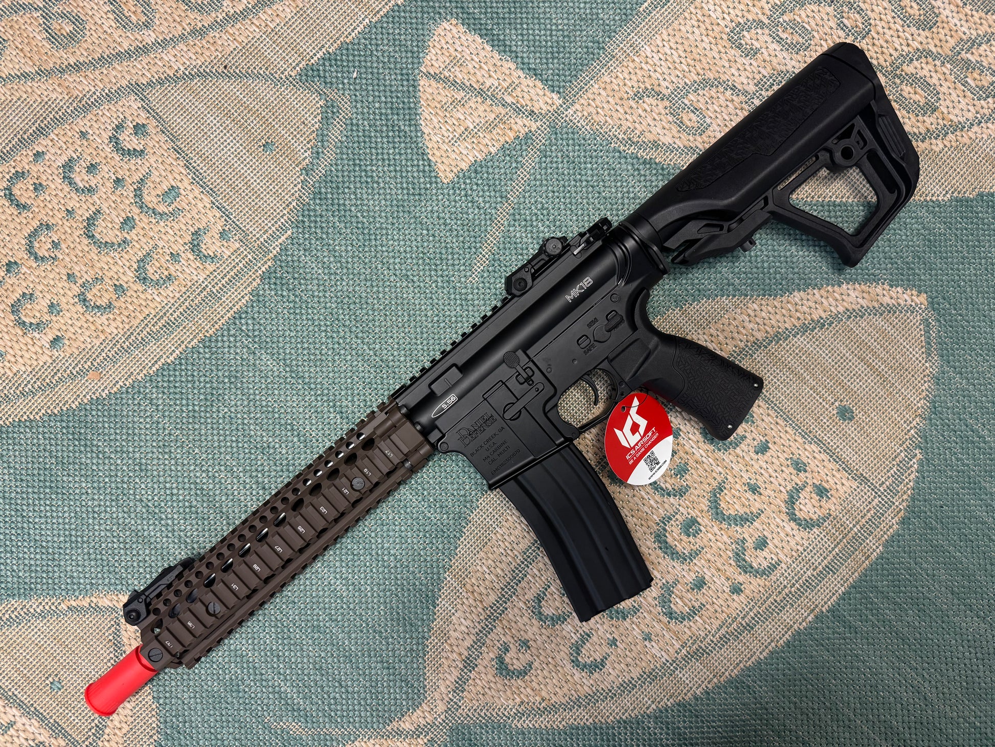 EMG / Daniel Defense Licensed DDMK18 Airsoft EBB AEG Rifle w/ S3 Electronic Trigger by ICS 350 FPS