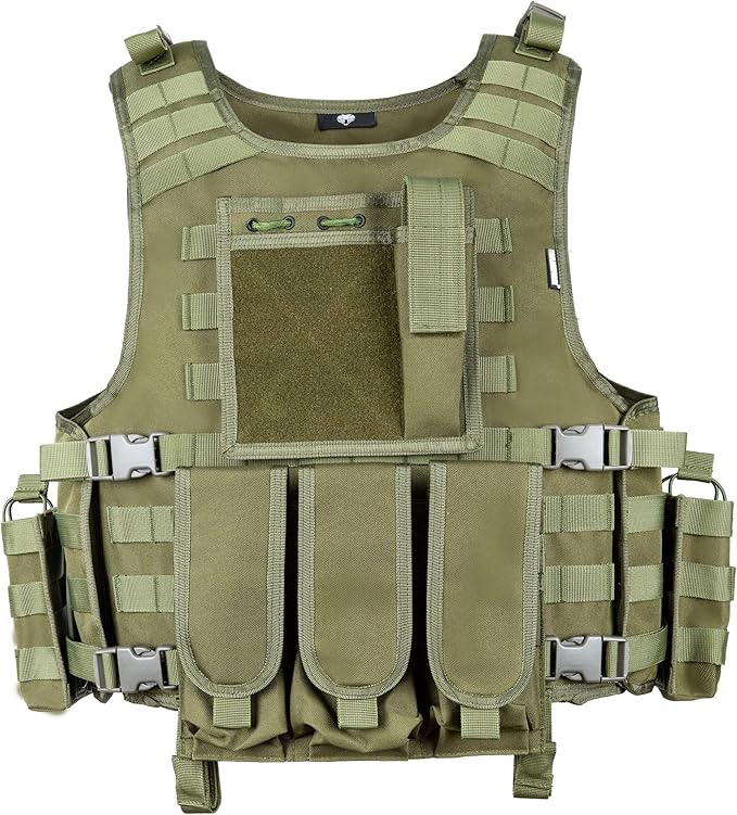 Tactical Airsoft Vest Adjustable Modular Airsoft Paintball Vest