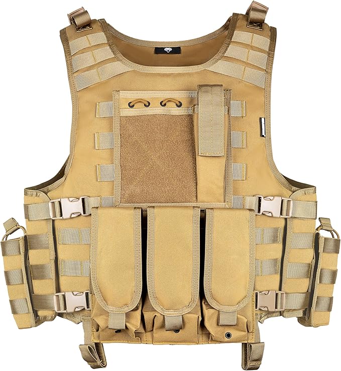 Tactical Airsoft Vest Adjustable Modular Airsoft Paintball Vest