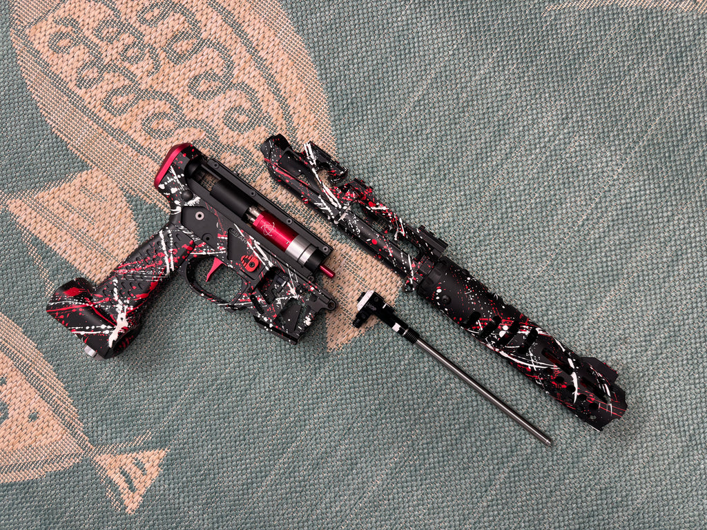 KA Tech MAC Polarstar F2 AR7 V MSG/ESG HPA M4 splatter Cerakoted red/white