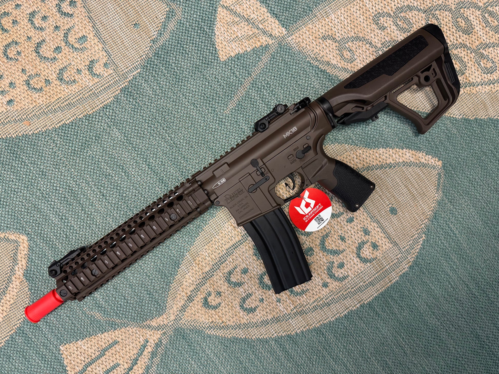 EMG / Daniel Defense Licensed DDMK18 Airsoft EBB AEG Rifle w/ S3 Electronic Trigger by ICS 350 FPS
