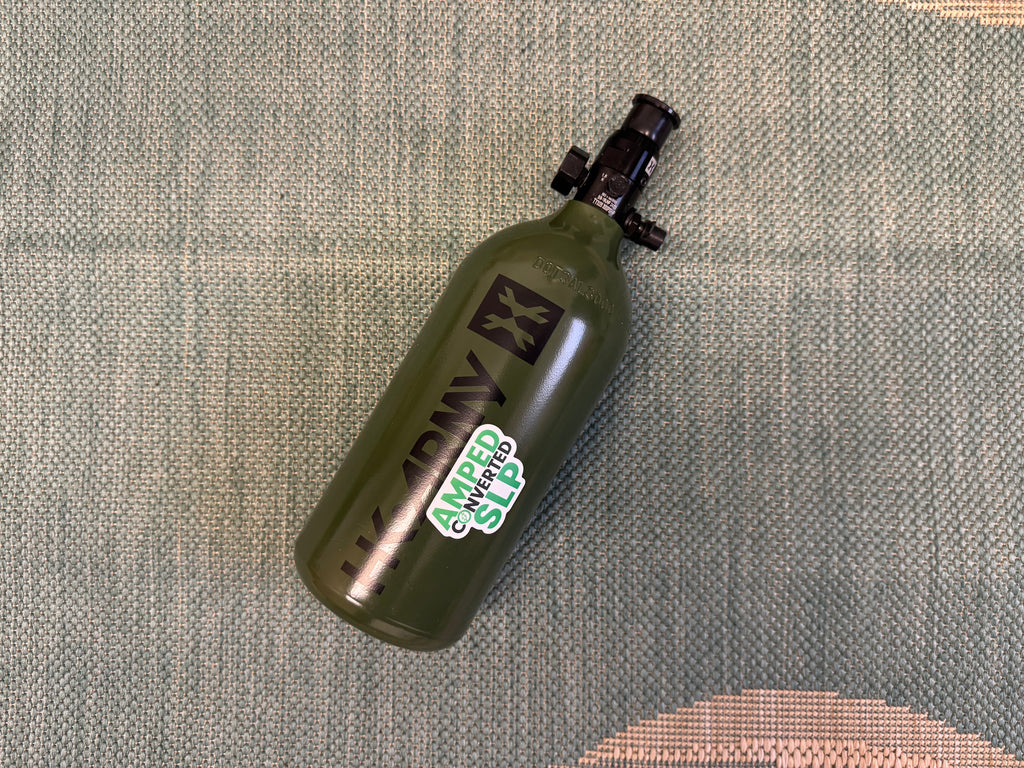 HK Army 48/3000 Olive Aluminum Tank with Regulator Adjusted to Low Output