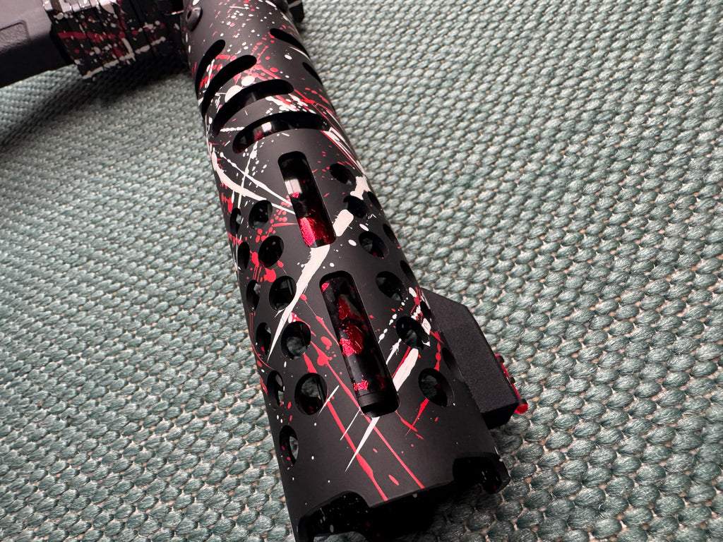 KA Tech MAC Polarstar F2 AR7 V MSG/ESG HPA M4 splatter Cerakoted red/white