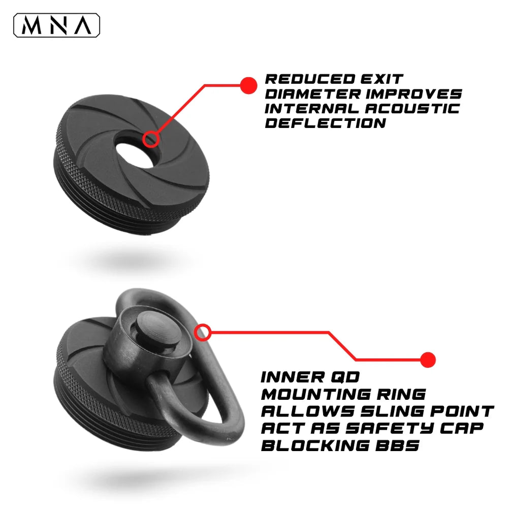 Phantom™ Carbon Fiber Airsoft Suppressor