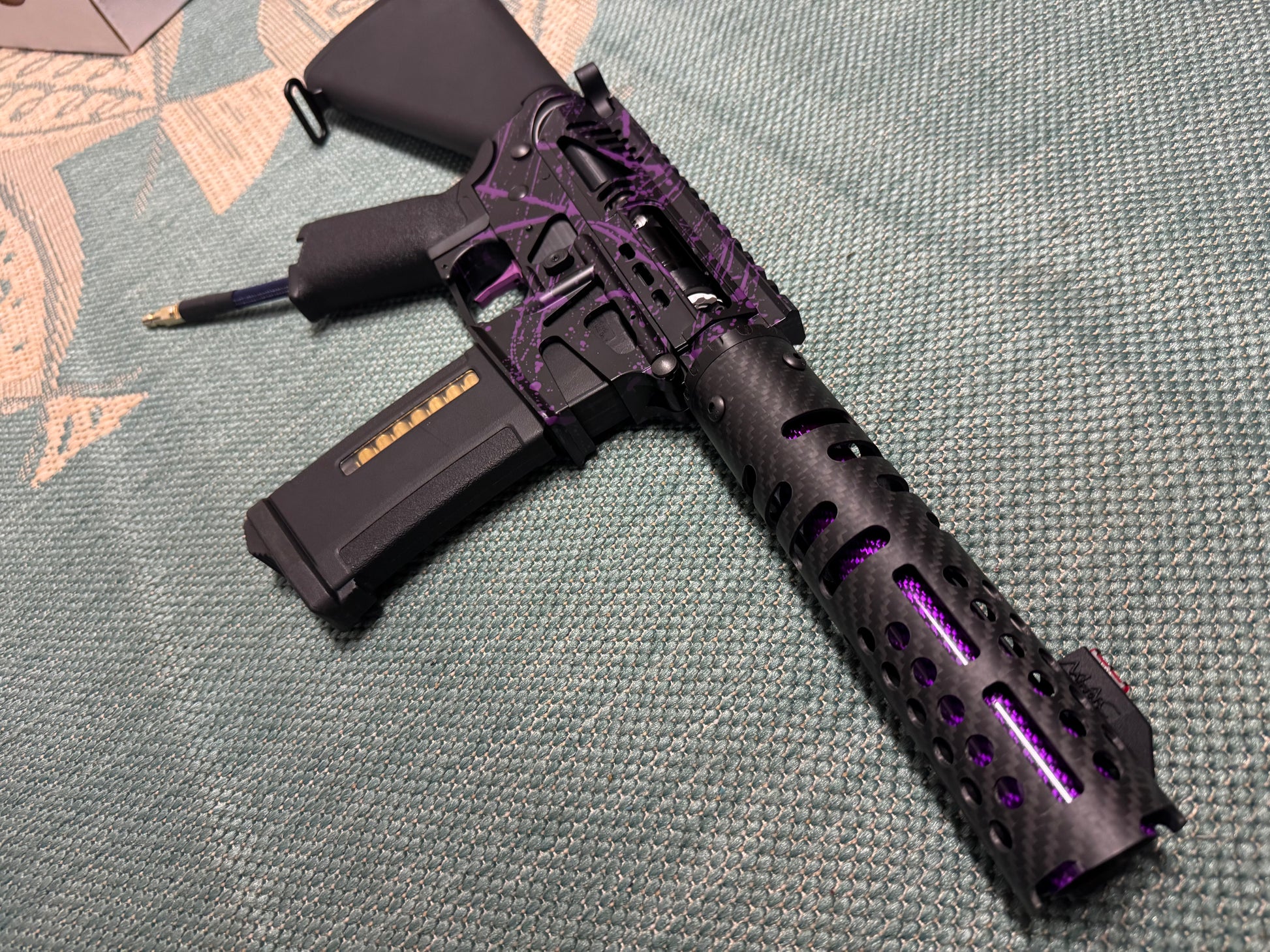 KA Tech MAC Polarstars F2 AR8 HPA M4 Stuby Type 5 Skeletonized Cerakote Splatter