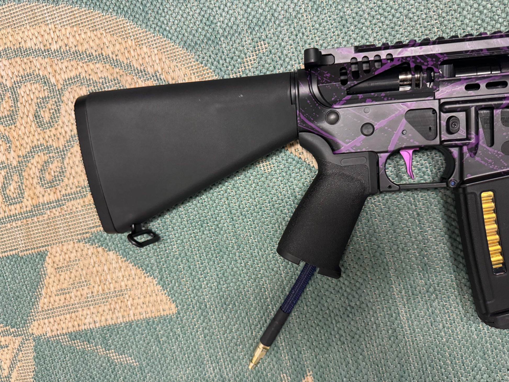 KA Tech MAC Polarstars F2 AR8 HPA M4 Stuby Type 5 Skeletonized Cerakote Splatter