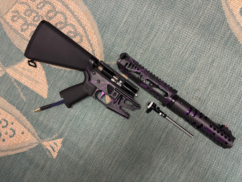 KA Tech MAC Polarstars F2 AR8 HPA M4 Stuby Type 5 Skeletonized Cerakote Splatter