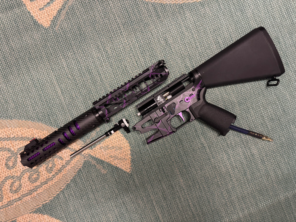 KA Tech MAC Polarstars F2 AR8 HPA M4 Stuby Type 5 Skeletonized Cerakote Splatter