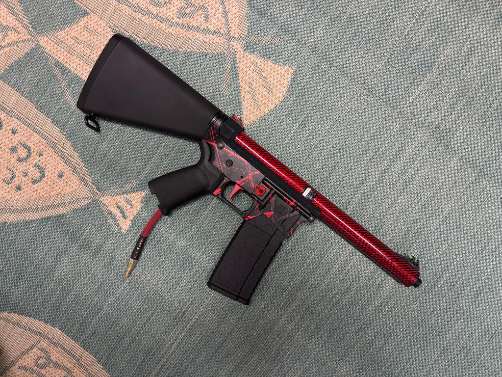 KA Tech MAC Polarstars F2 AR8 HPA M4 Stuby Type 3 Skeletonized Cerakote Splatter