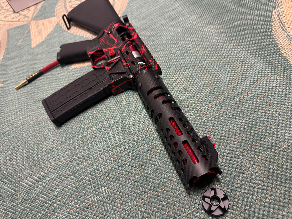 KA Tech MAC Polarstars F2 AR8 HPA M4 Stuby Type 3 Skeletonized Cerakote Splatter