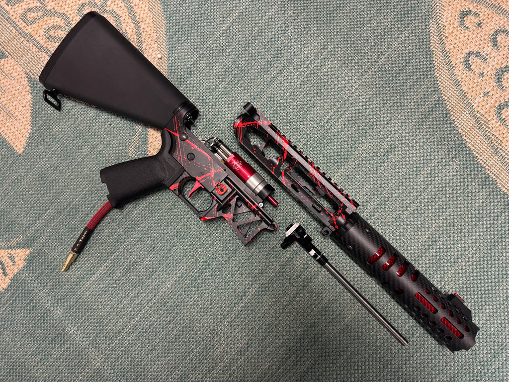 KA Tech MAC Polarstars F2 AR8 HPA M4 Stuby Type 3 Skeletonized Cerakote Splatter