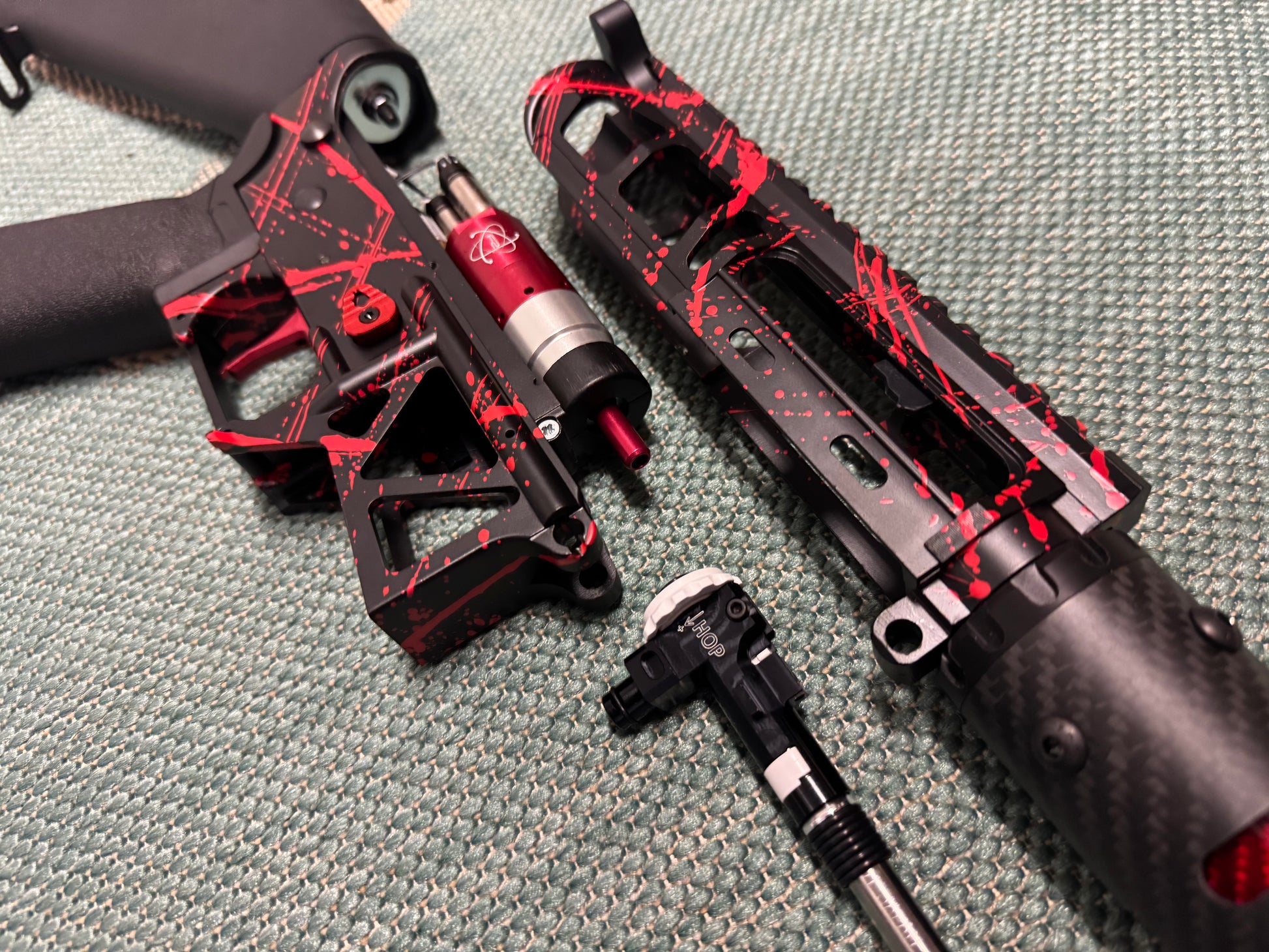KA Tech MAC Polarstars F2 AR8 HPA M4 Stuby Type 3 Skeletonized Cerakote Splatter