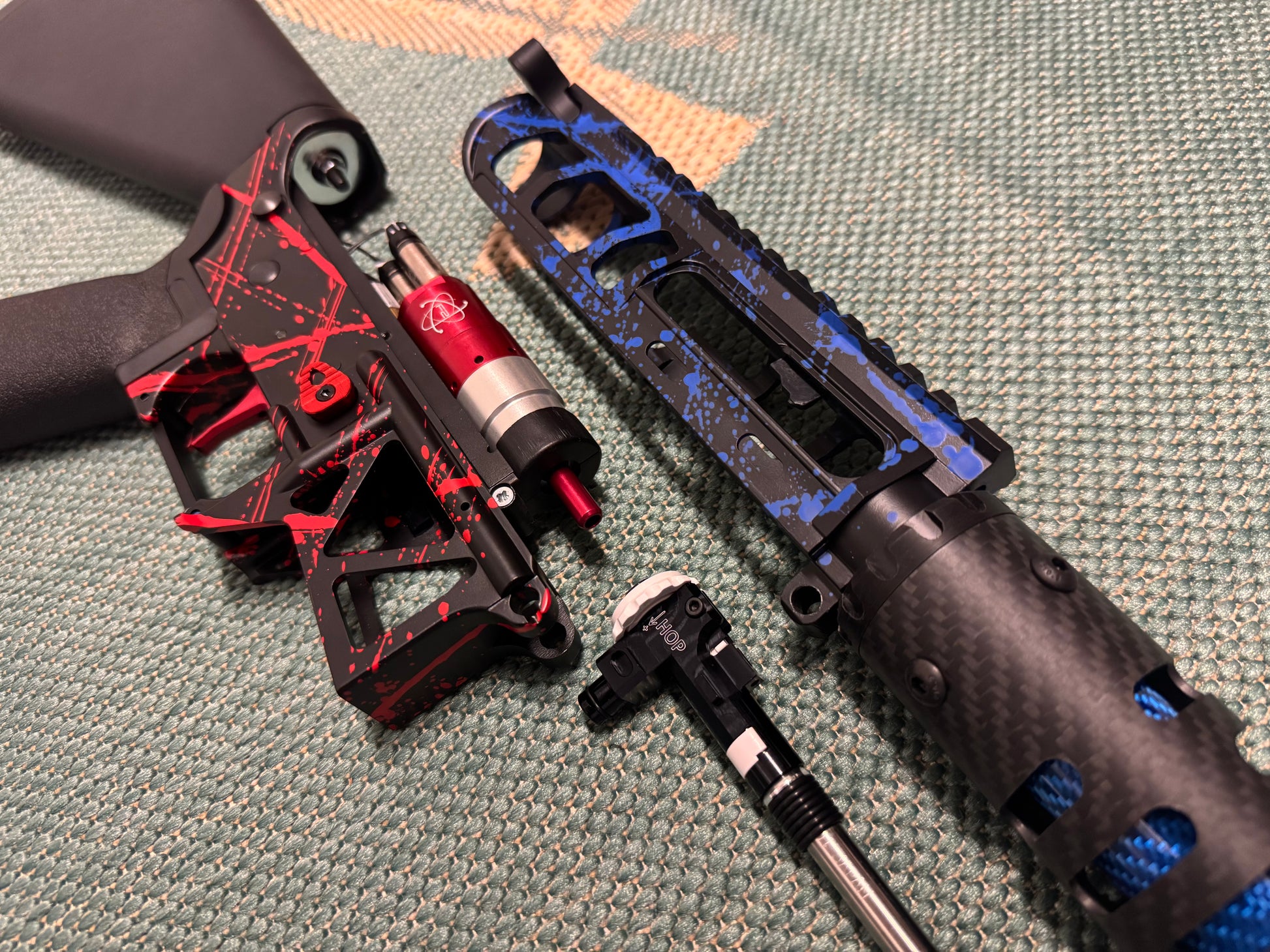 KA Tech MAC Polarstars F2 AR8 HPA M4 Stuby Type 3 Skeletonized Cerakote Splatter