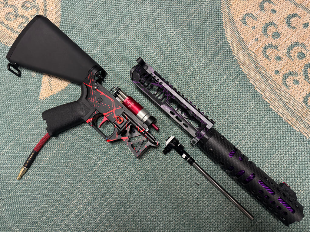 KA Tech MAC Polarstars F2 AR8 HPA M4 Stuby Type 3 Skeletonized Cerakote Splatter