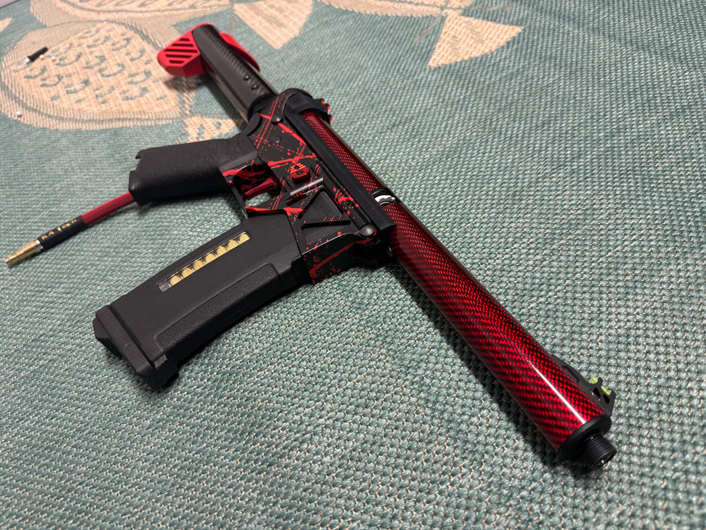KA Tech MAC Polarstars F2 AR8 HPA M4 Carbon Type 3 Skeletonized Cerakote Splatter