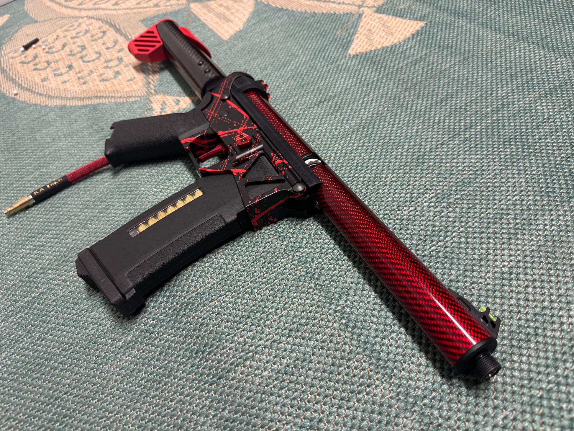 KA Tech MAC Polarstars F2 AR8 HPA M4 Carbon Type 3 Skeletonized Cerakote Splatter