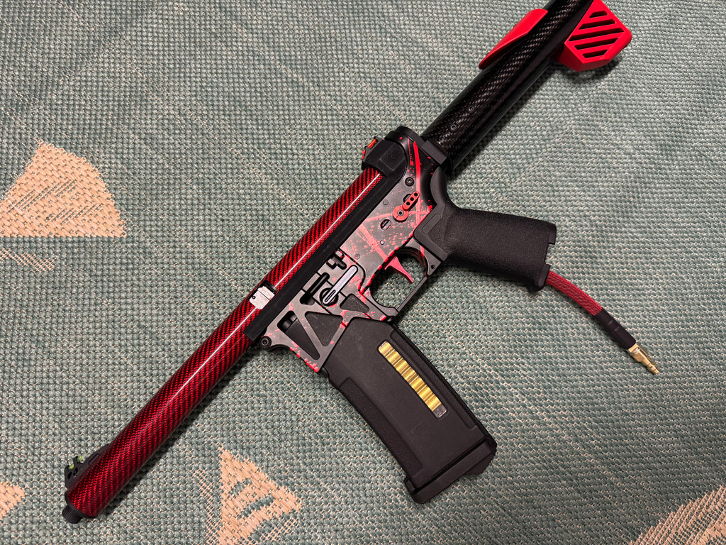 KA Tech MAC Polarstars F2 AR8 HPA M4 Carbon Type 3 Skeletonized Cerakote Splatter