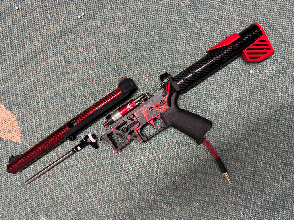 KA Tech MAC Polarstars F2 AR8 HPA M4 Carbon Type 3 Skeletonized Cerakote Splatter