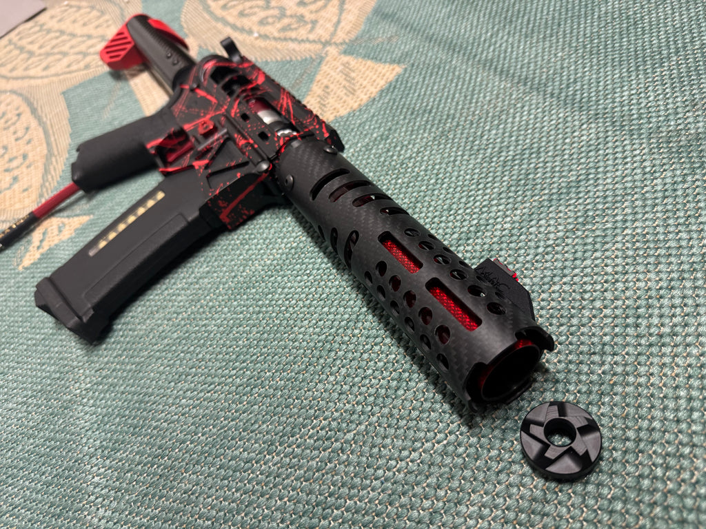 KA Tech MAC Polarstars F2 AR8 HPA M4 Carbon Type 3 Skeletonized Cerakote Splatter