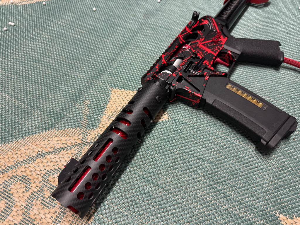 KA Tech MAC Polarstars F2 AR8 HPA M4 Carbon Type 3 Skeletonized Cerakote Splatter