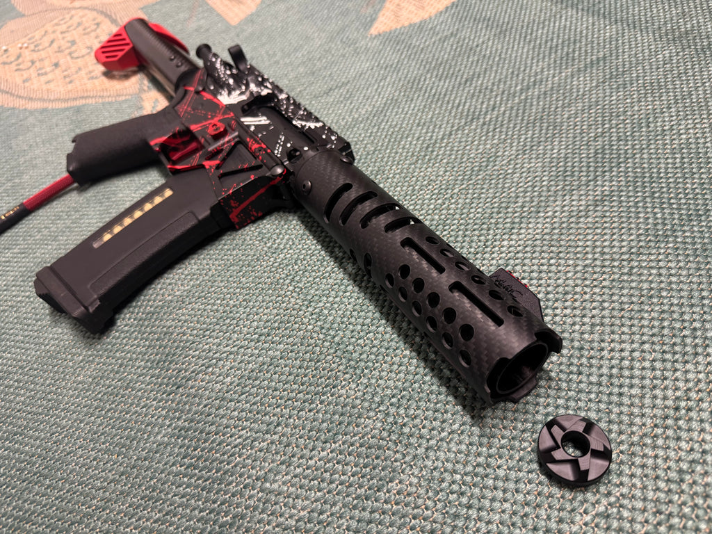 KA Tech MAC Polarstars F2 AR8 HPA M4 Carbon Type 3 Skeletonized Cerakote Splatter