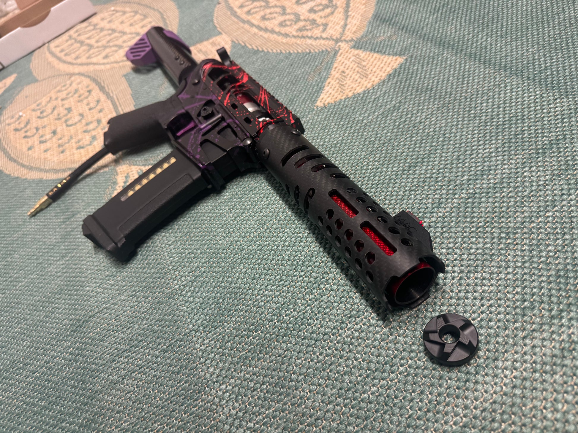 KA Tech MAC Polarstars F2 AR8 HPA M4 Carbon Type 5 Skeletonized Cerakote Splatter