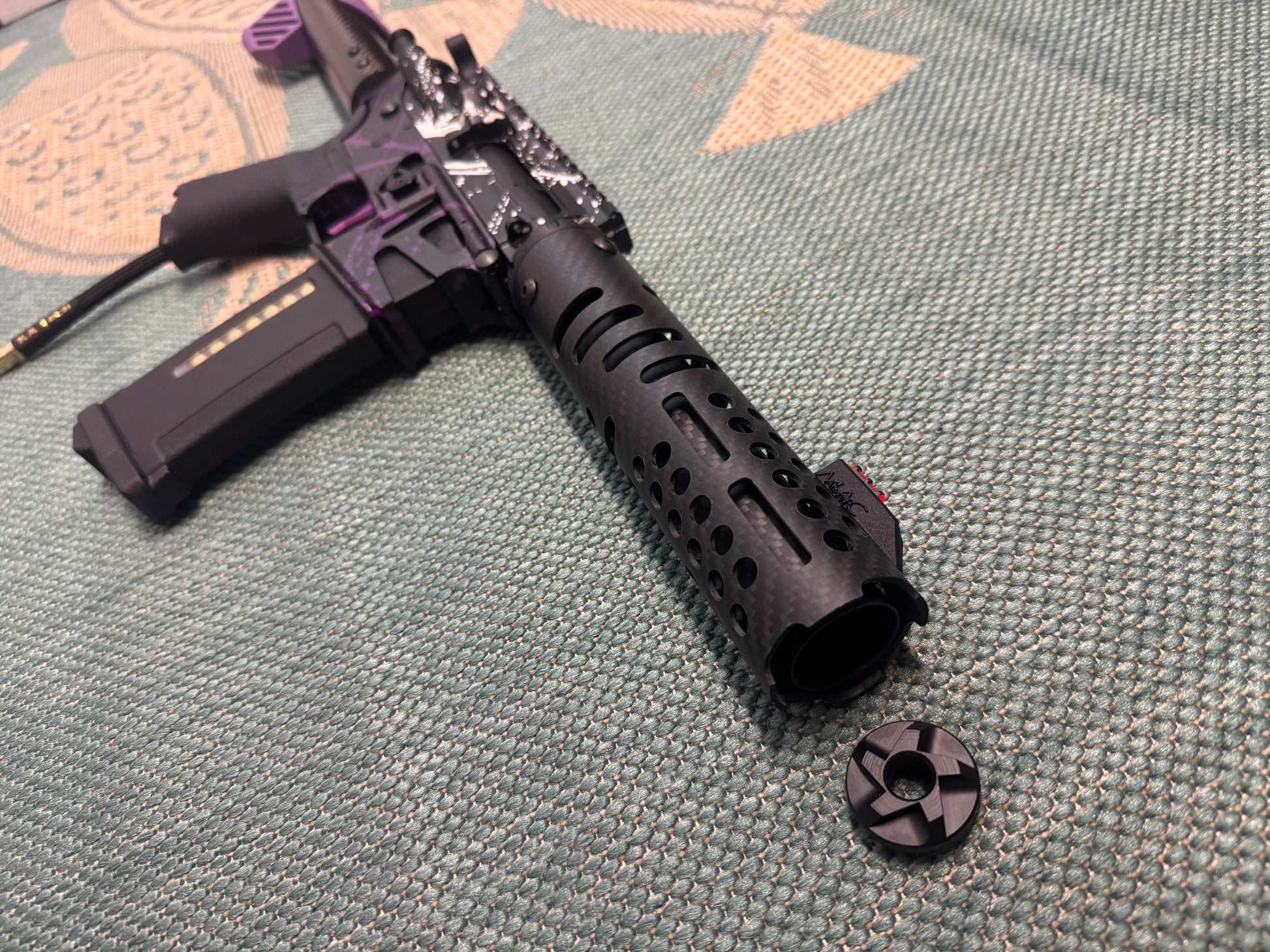 KA Tech MAC Polarstars F2 AR8 HPA M4 Carbon Type 5 Skeletonized Cerakote Splatter