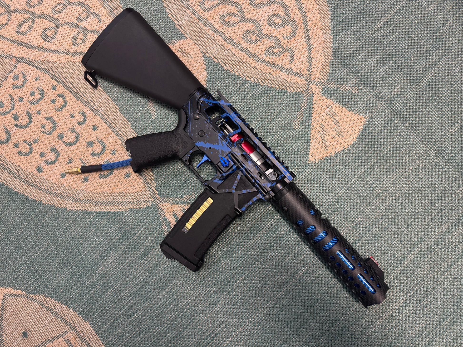 KA Tech MAC Polarstars F2 AR8 HPA M4 Stuby Type 2 Skeletonized Cerakote Splatter