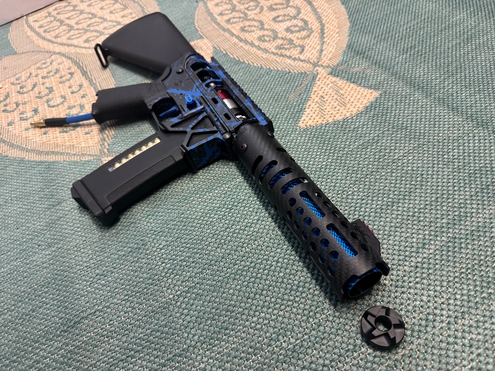 KA Tech MAC Polarstars F2 AR8 HPA M4 Stuby Type 2 Skeletonized Cerakote Splatter