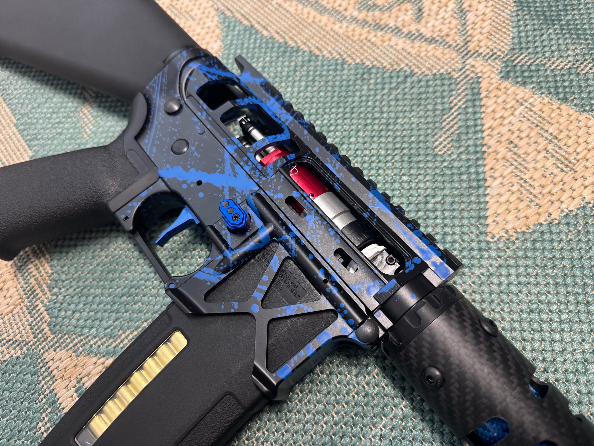 KA Tech MAC Polarstars F2 AR8 HPA M4 Stuby Type 2 Skeletonized Cerakote Splatter